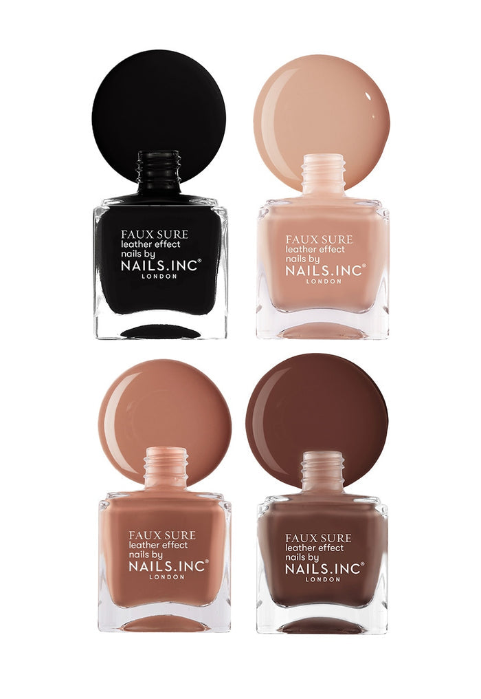 Faux Sure 4-Piece Leather-Effect Nail Polish Set