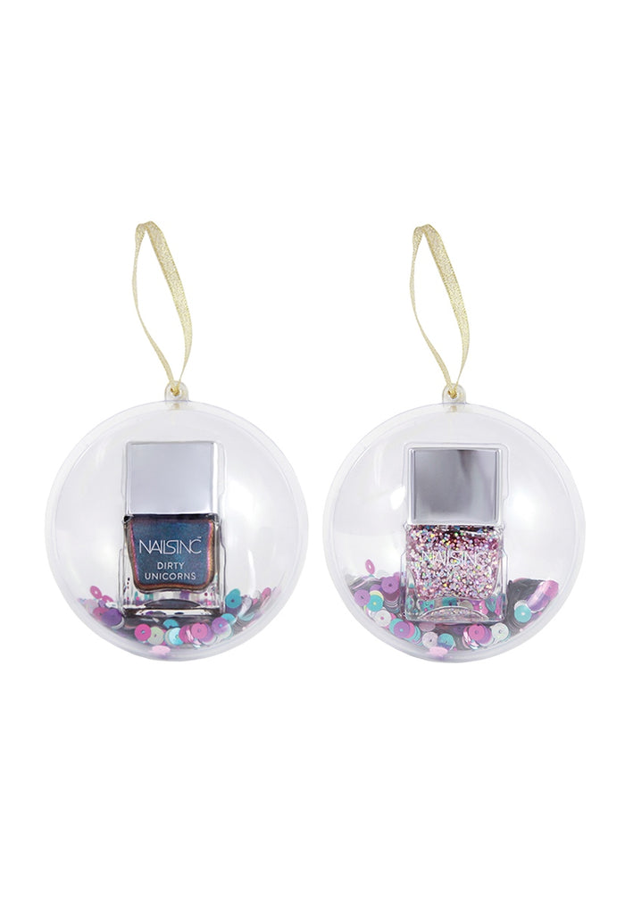 Festive Nail Polish Bauble Duo