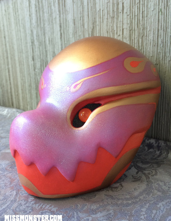 FINISHED AND READY TO SHIP- RED AND GOLD CHOMPY
