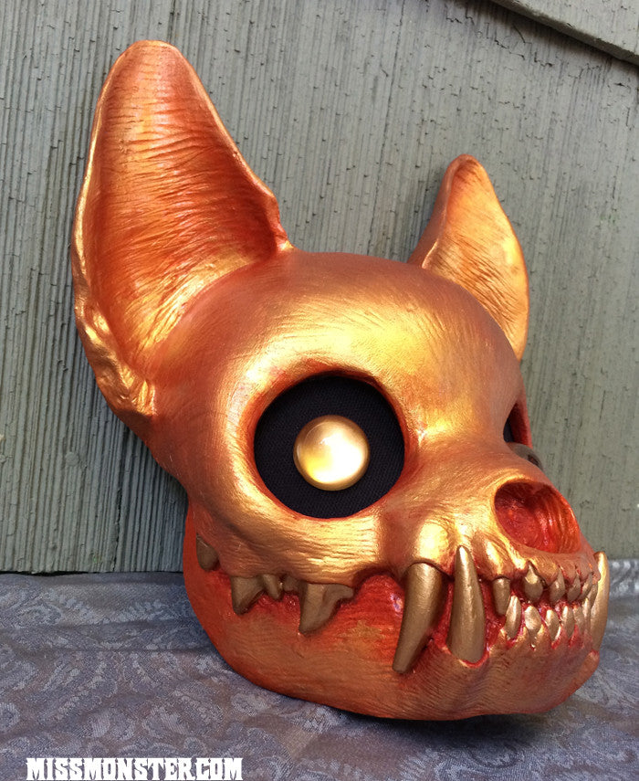 FINISHED READY TO SHIP CAT MASK- SOLAR FLARE