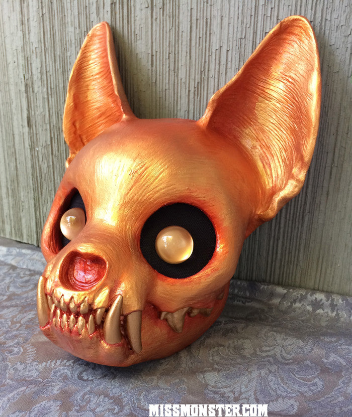 FINISHED READY TO SHIP CAT MASK- SOLAR FLARE