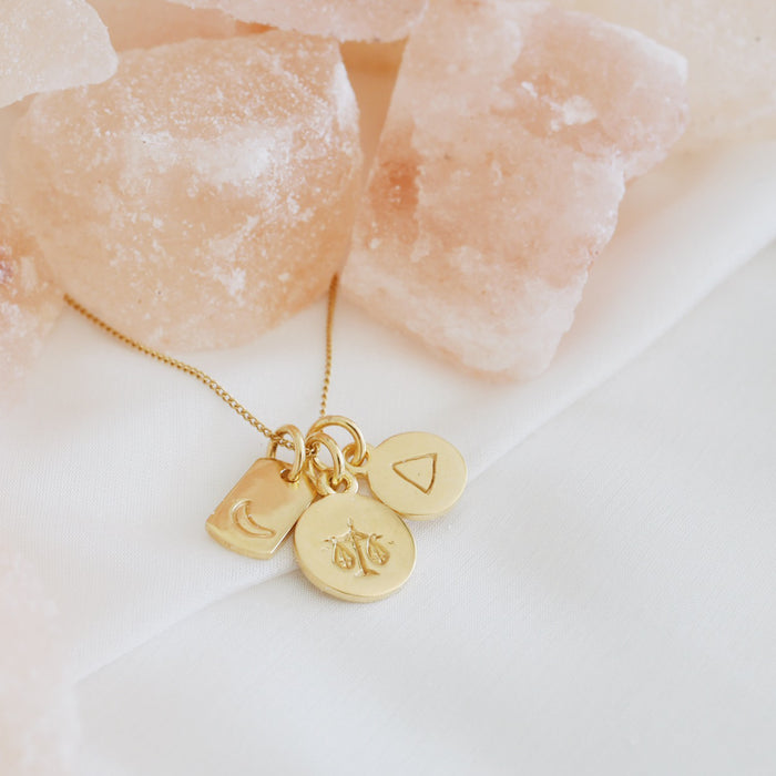 Fire Sign Mini Charm - Gold