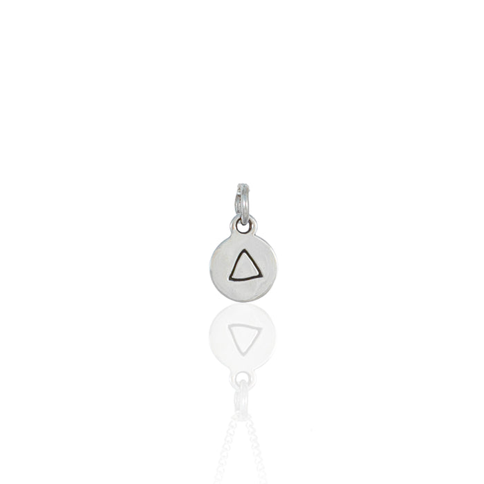 Fire Sign Mini Charm - Silver
