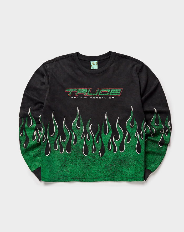 TRUCE Flame Long Sleeve T-Shirt. Underground Apparel. Rule of Next Streetwear.