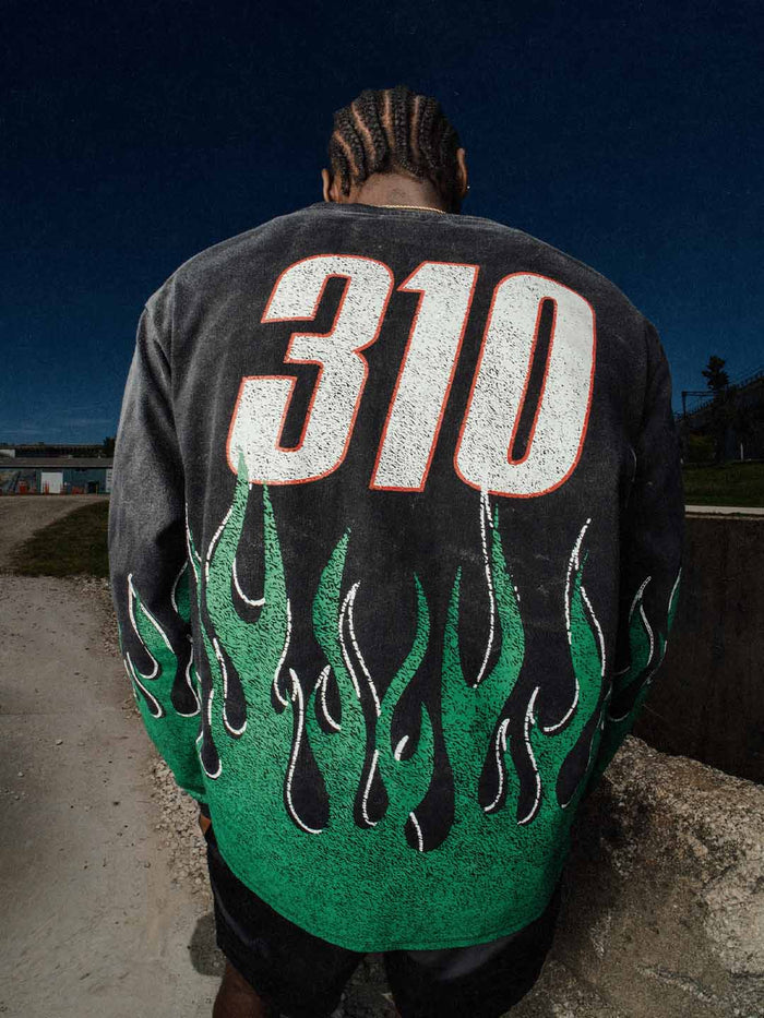 TRUCE Flame Long Sleeve T-Shirt. Underground Apparel. Rule of Next Streetwear.