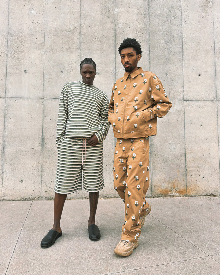 Honor The Gift Flowers Beaded Pants. Underground Apparel. Rule of Next Streetwear.