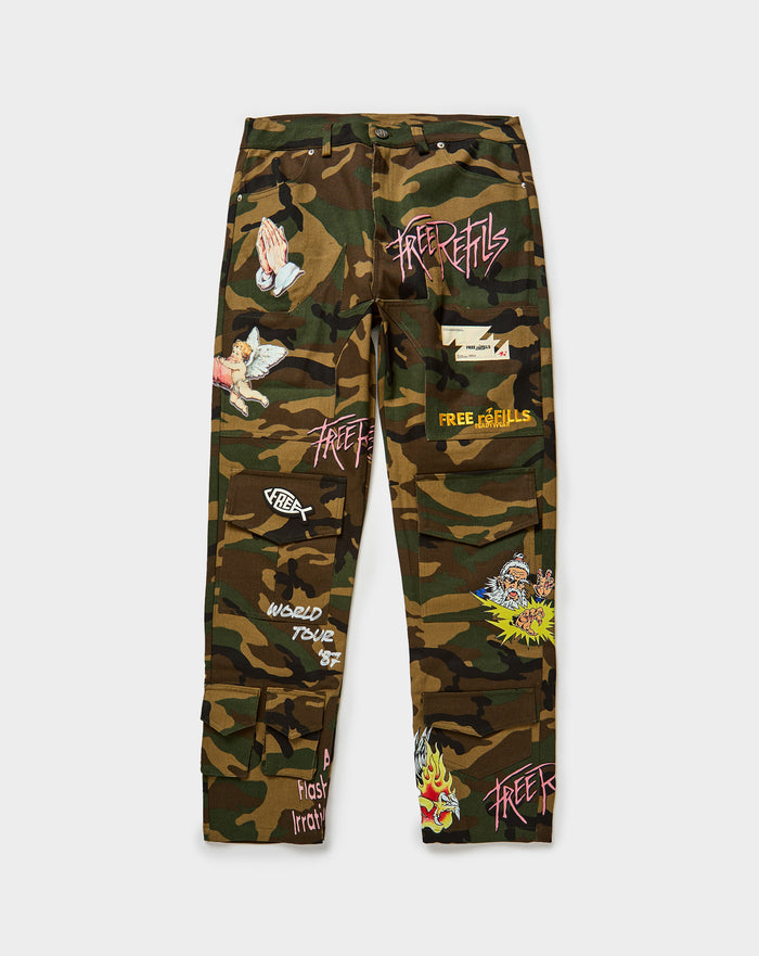 Free Refills Floyd Camo Cargos Camo. Underground Apparel. Rule of Next Streetwear.
