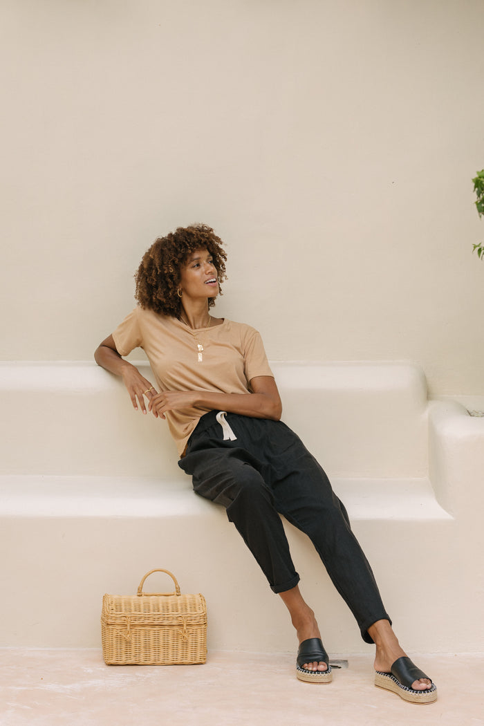 Luna & Rose Linen FRANKIE PANTS - Chia