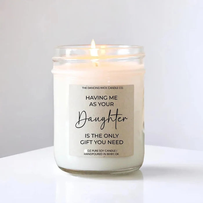Funny Mother’s Day Candle for Mom from Daughter – Golden Hour Scent | Mini 4 oz Soy Candle Gift