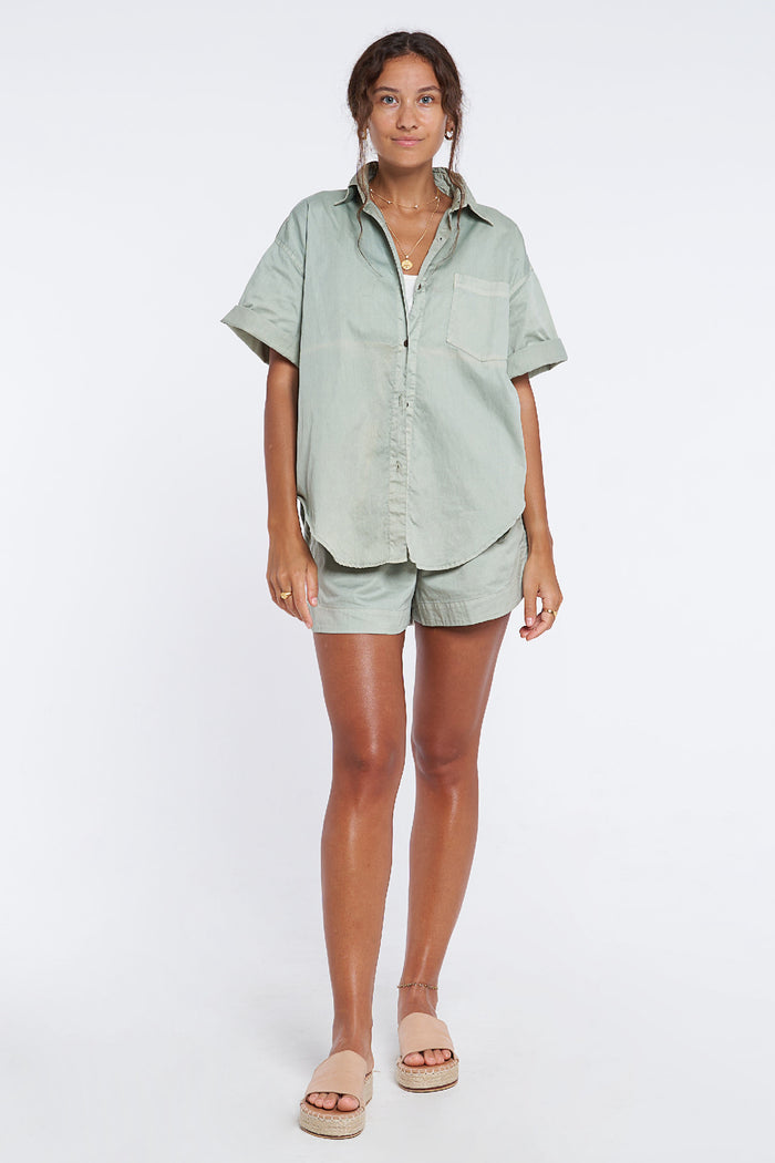 Gerry Shorts Organic Cotton - Sage *Organic Plant Dyed* - PRE ORDER