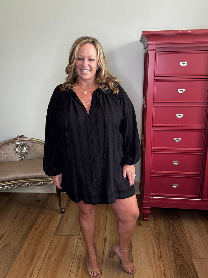 Gigio Black Mini Dress