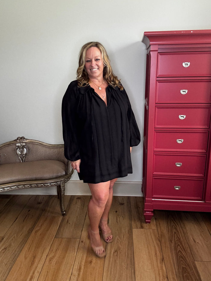 Gigio Black Mini Dress