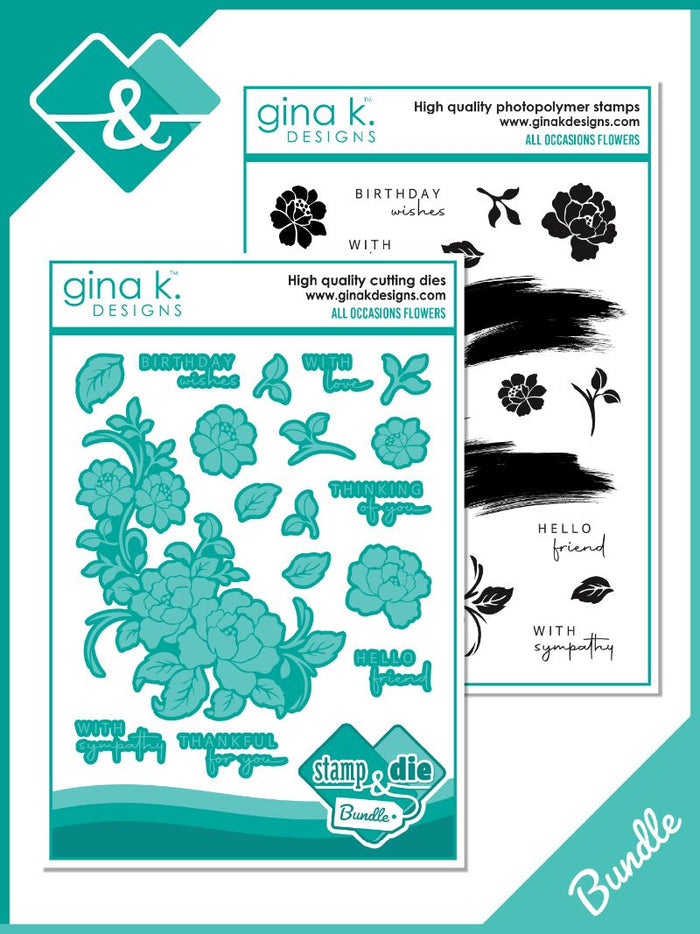 Gina K. Designs - Stamp & Die Set - All Occasion Flowers