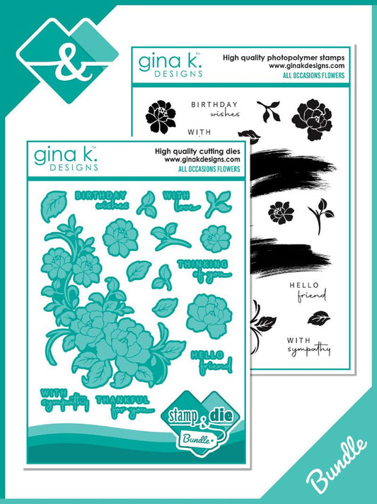 Gina K. Designs - Stamp & Die Set - All Occasion Flowers