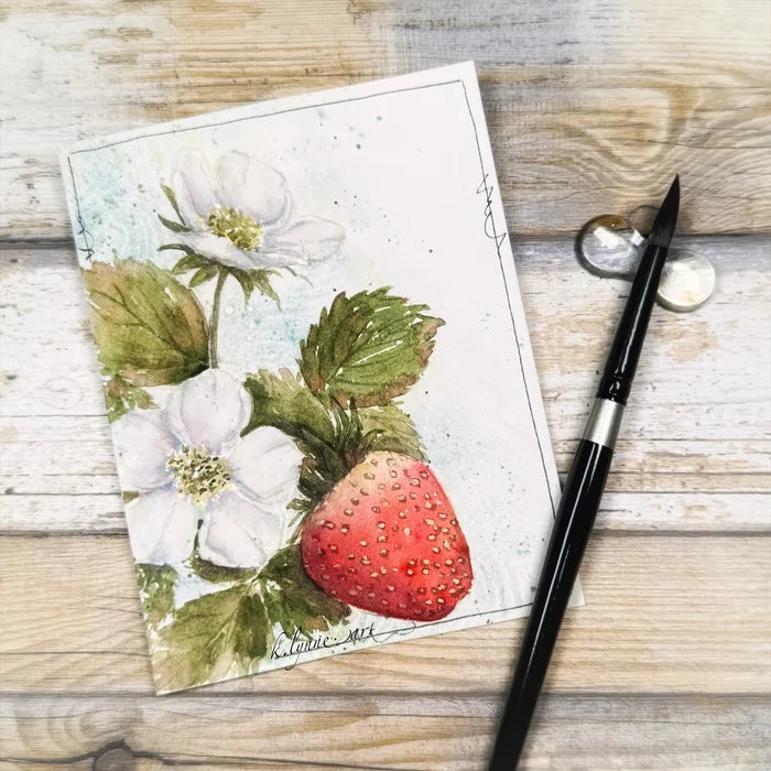 Gina K. Designs - Stamp & Die Set - So Berry Sweet. So Berry Sweet is a stamp & die set by Hannah Drapinski. This set is made of premium clear photopolymer and measures 6" X 8". Available at Embellish Away located in Bowmanville Ontario Canada. Example by brand ambassador.