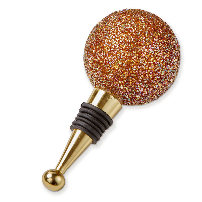 Glitz Bottle Stopper Bronze Glass
