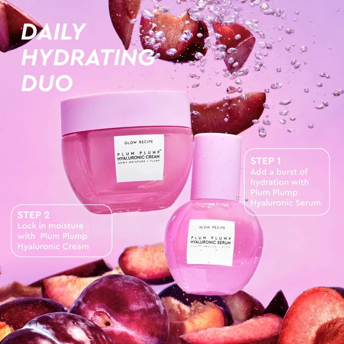 Glow Recipe Plum Plump Deep Hydration Skincare Gift Set featuring nourishing skincare products in a gift box.