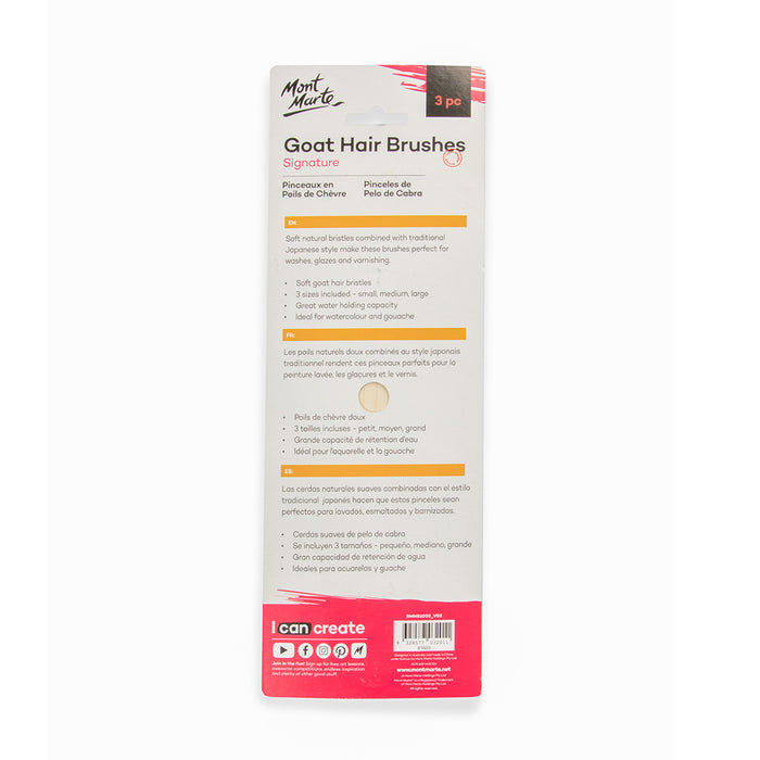Goat Hair Brushes Signature 3pc