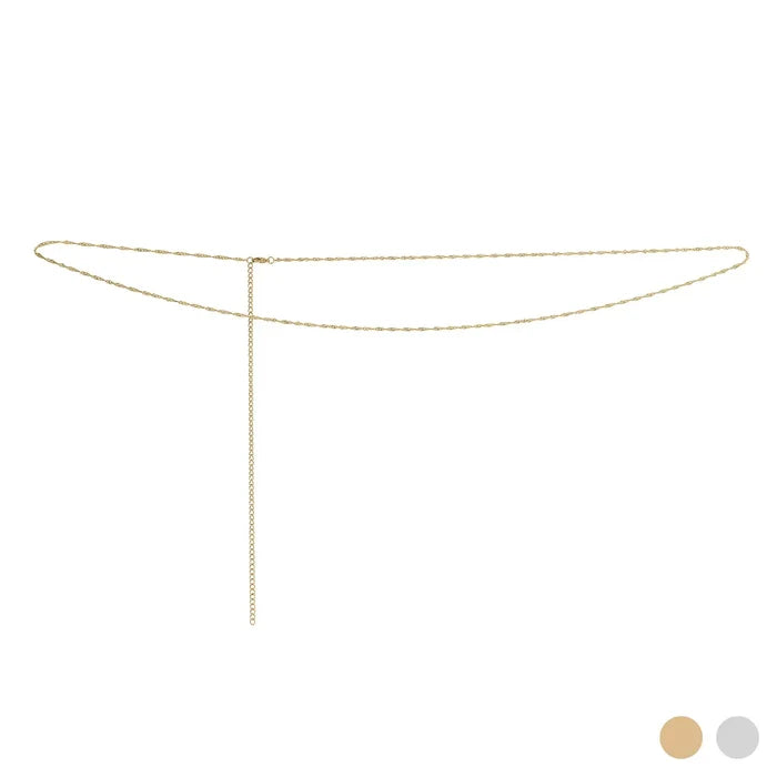 Golden Drift Belly Chain – 18K Gold Plated, Water & Tarnish Resistant