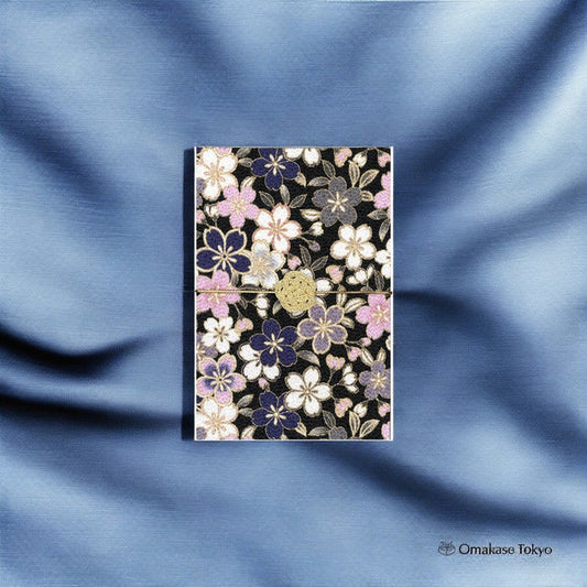 Goshuin Book – Japanese Pattern with Mizuhiki Rubber Band