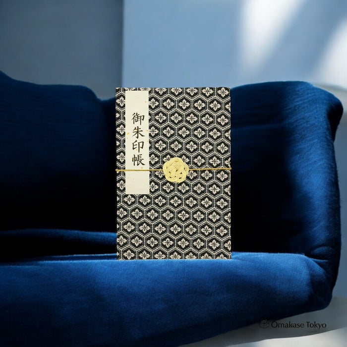 Goshuin Book – Japanese Pattern with Mizuhiki Rubber Band