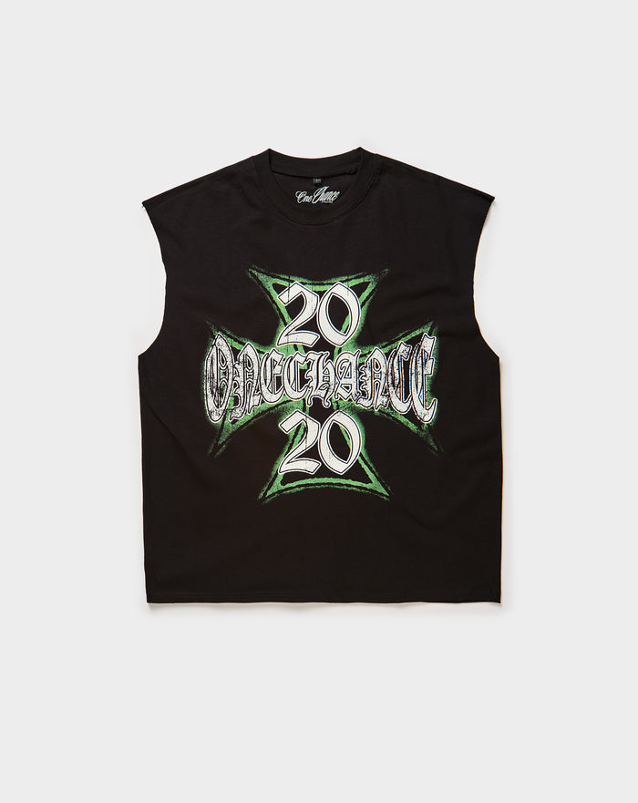 One Chance Green Tea Sleeveless Tee. Underground Apparel. Rule of Next Streetwear.