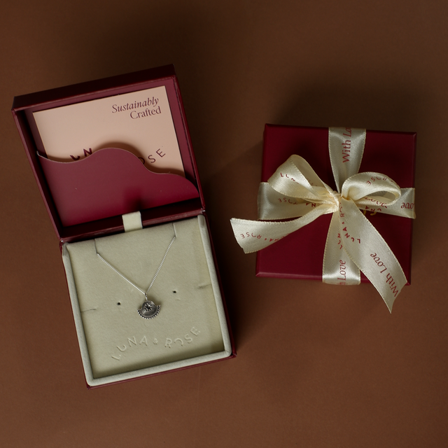 Guidance Necklace -  Silver in packaging luna and rose