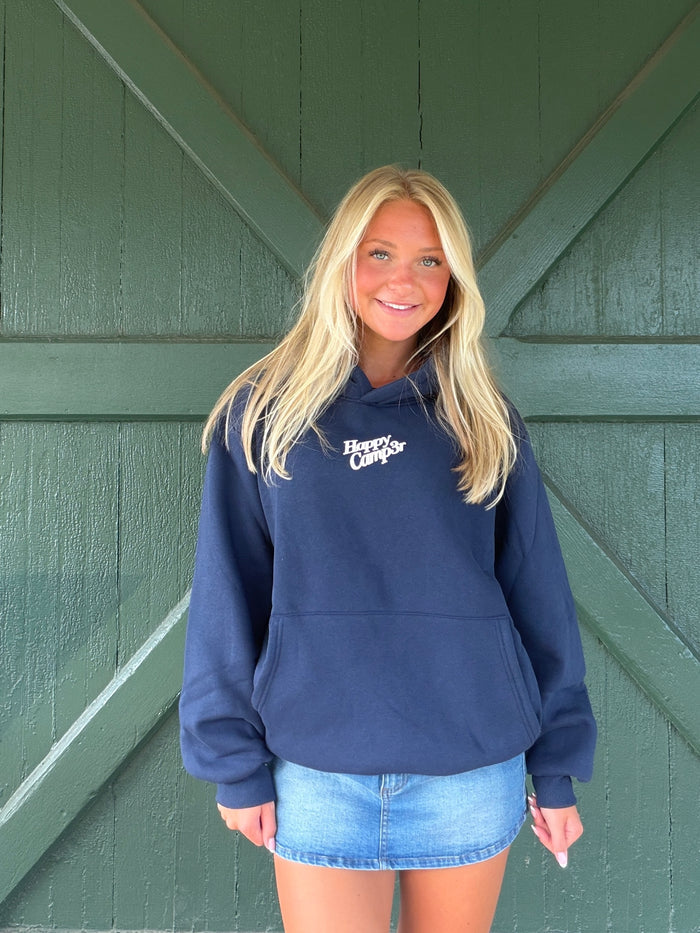 Happy Camp3r PUFF Core  Hoodie – Navy