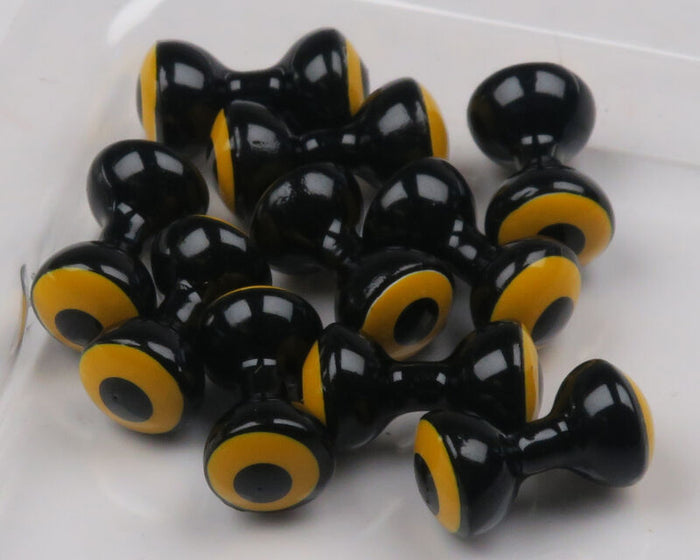 Hareline Double Pupil Brass Eyes