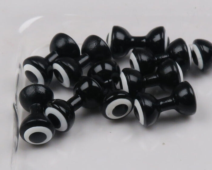 Hareline Double Pupil Brass Eyes