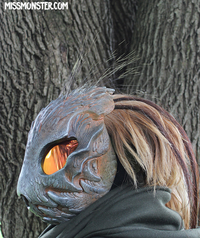 HATE WRAITH MASK- BLUE WITH BLACK OUT EYES