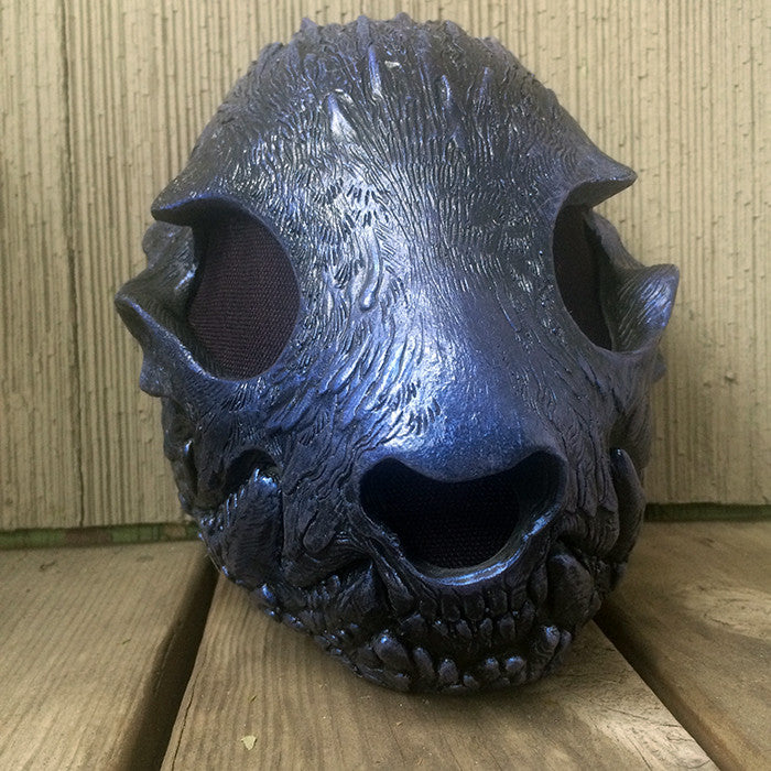 HATE WRAITH MASK- BLUE WITH BLACK OUT EYES