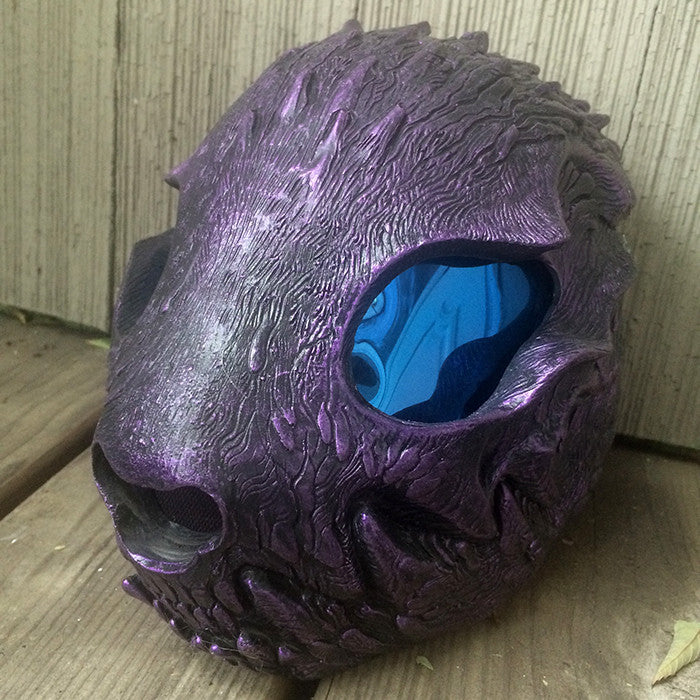 HATE WRAITH MASK- PURPLE WITH BLUE LENSES