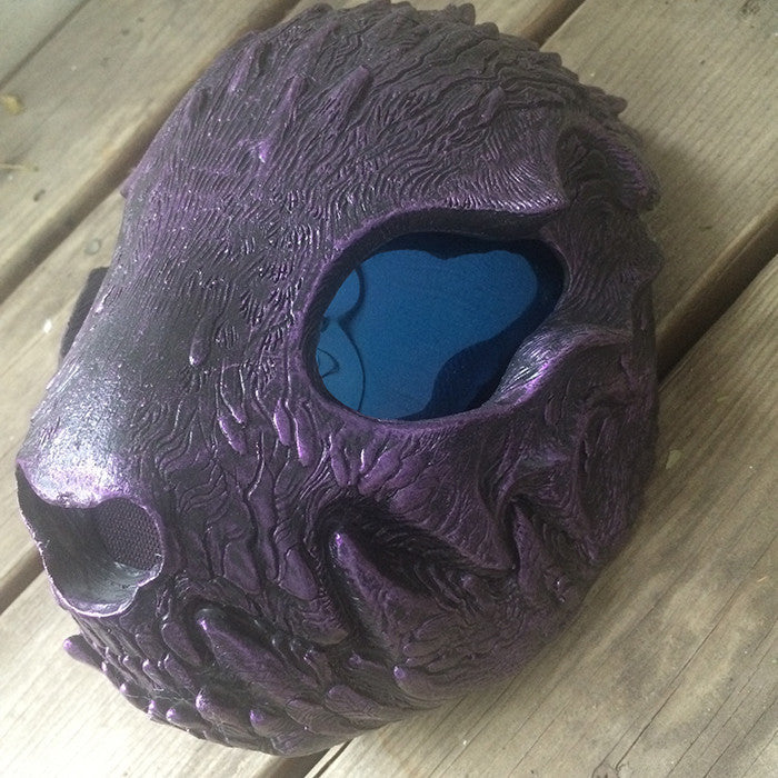 HATE WRAITH MASK- PURPLE WITH BLUE LENSES