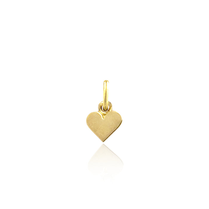 Single Heart of Gold Charm from Luna and Rose
