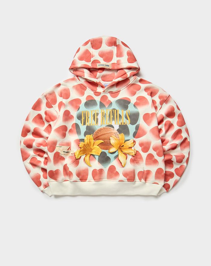 Free Refills Hearts Hoodie Off White. Underground Apparel. Rule of Next Streetwear.