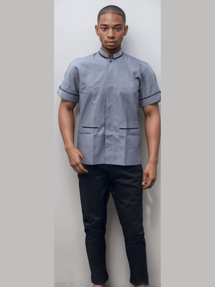 Helping Staff Shirt Grey - J R GARMENTS