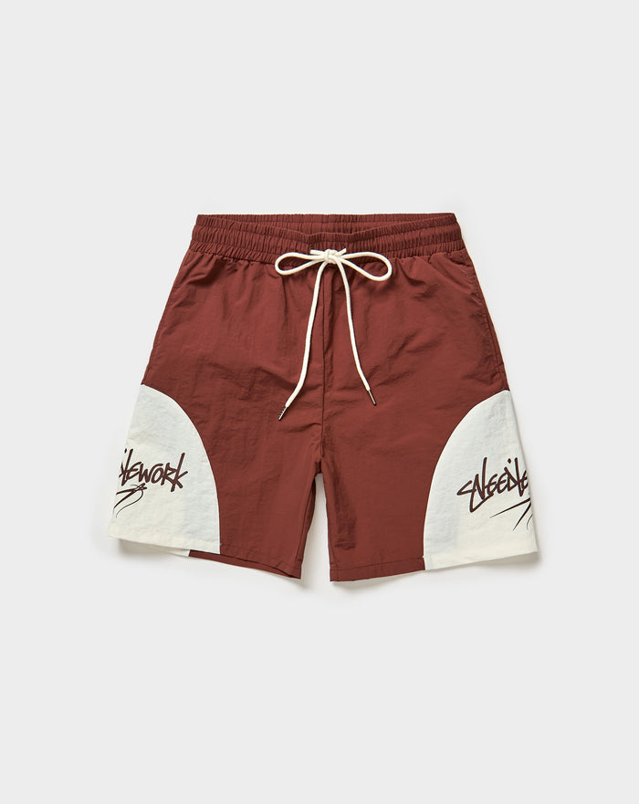 Needlework Heritage Track Shorts. Underground Apparel. Rule of Next Streetwear.