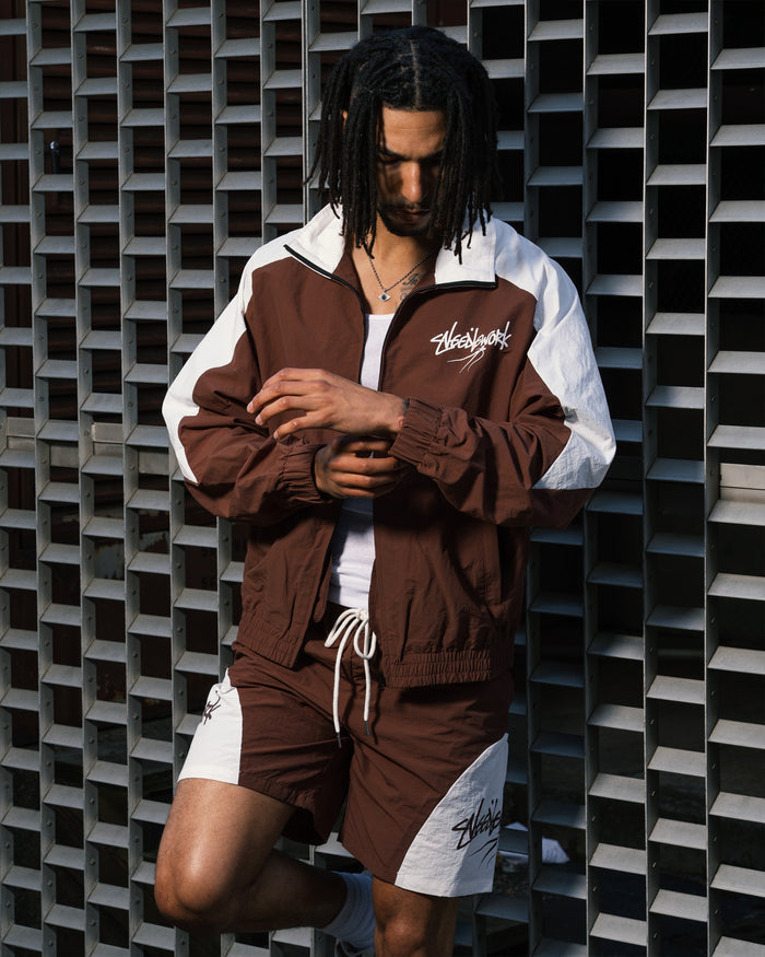 Needlework Heritage Track Shorts. Underground Apparel. Rule of Next Streetwear.