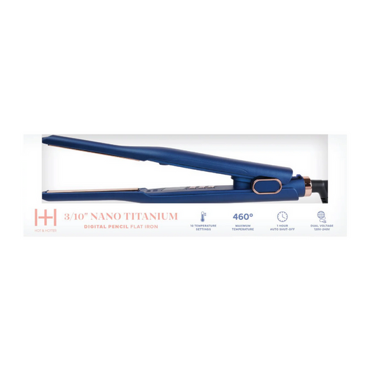 H&H Nano Titanium Digital Pencil Flat Iron 3/10” [Blue] #5938