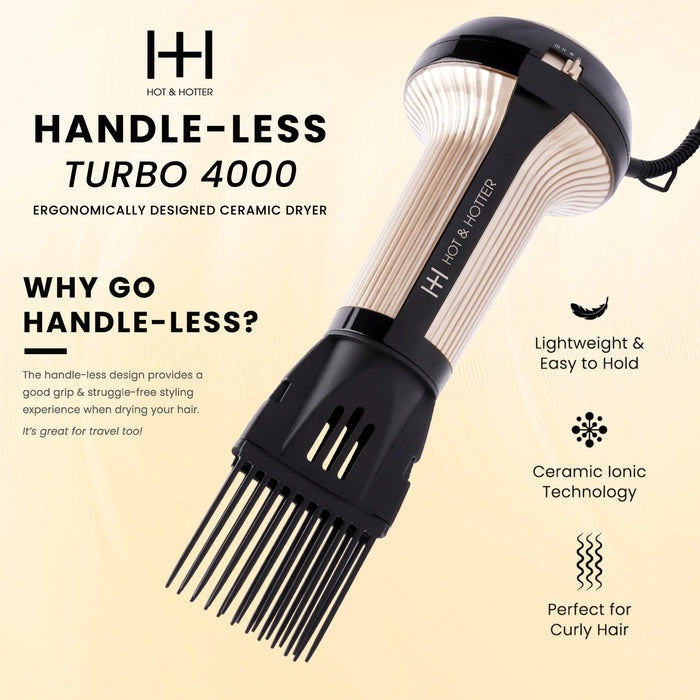 H&H Turbo 4000 Ceramic Handless Hair Dryer #5847