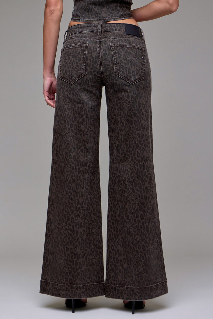 Hidden Brown Cheetah Comfort Flare