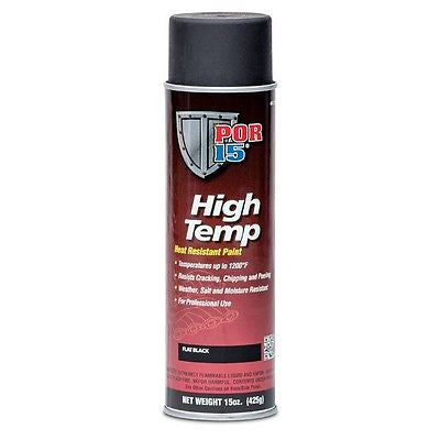 High Temp Paint Aerosol, Flat Black POR-44118 BRAND NEW!
