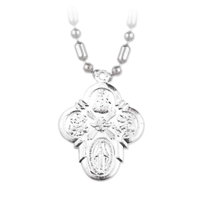 Hirten 1" 4 Way Aluminum Medal on Chain