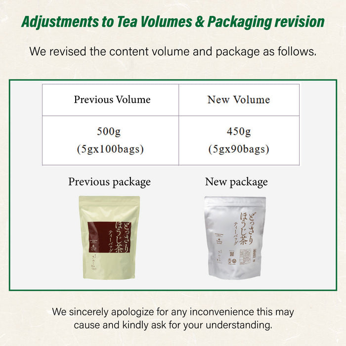 Hojicha Roasted Green Tea -Value Pack 90 Teabags