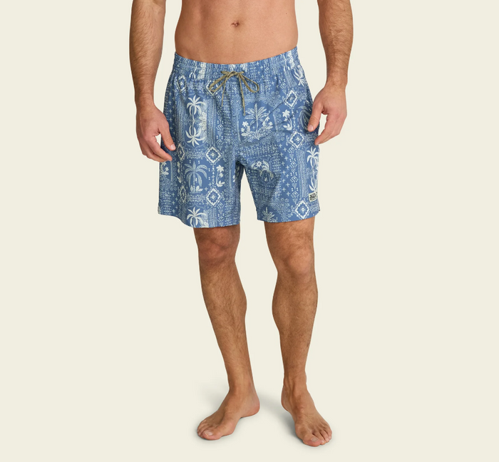 Howler Bros - Deep Set Boardshorts - Palmetto Prophecy : Storm Blue