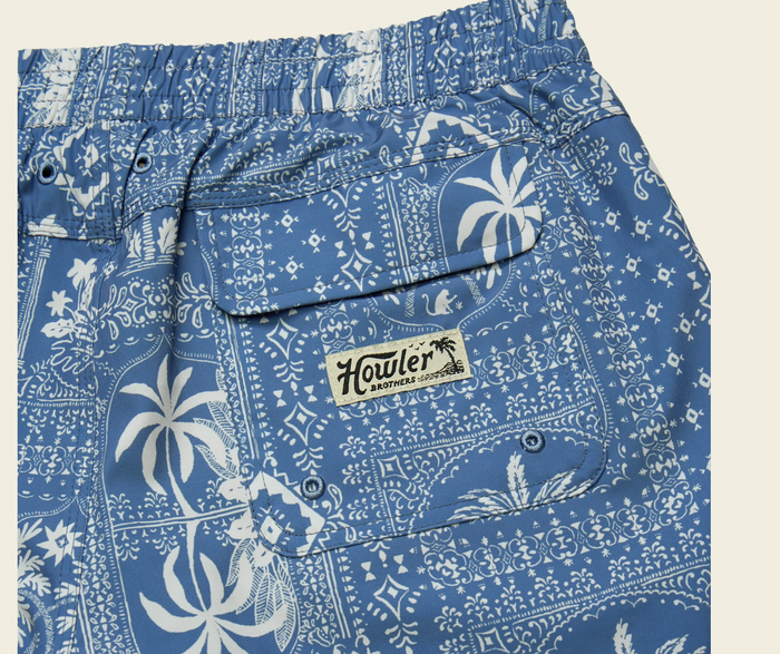Howler Bros - Deep Set Boardshorts - Palmetto Prophecy : Storm Blue