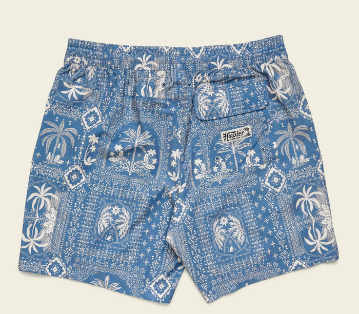 Howler Bros - Deep Set Boardshorts - Palmetto Prophecy : Storm Blue