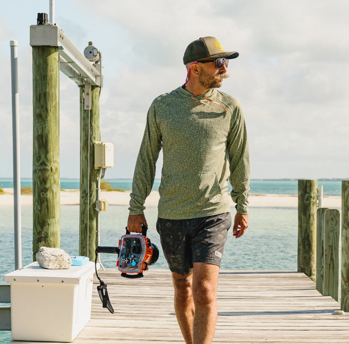 Howler Bros - Loggerhead Hoodie - Pond Patterns : Mermaid