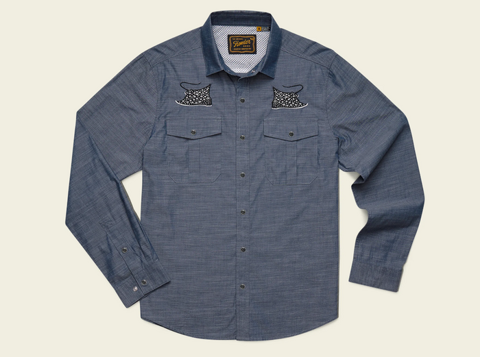 Howler Bros Gaucho Snapshirt - Patrolling Rays